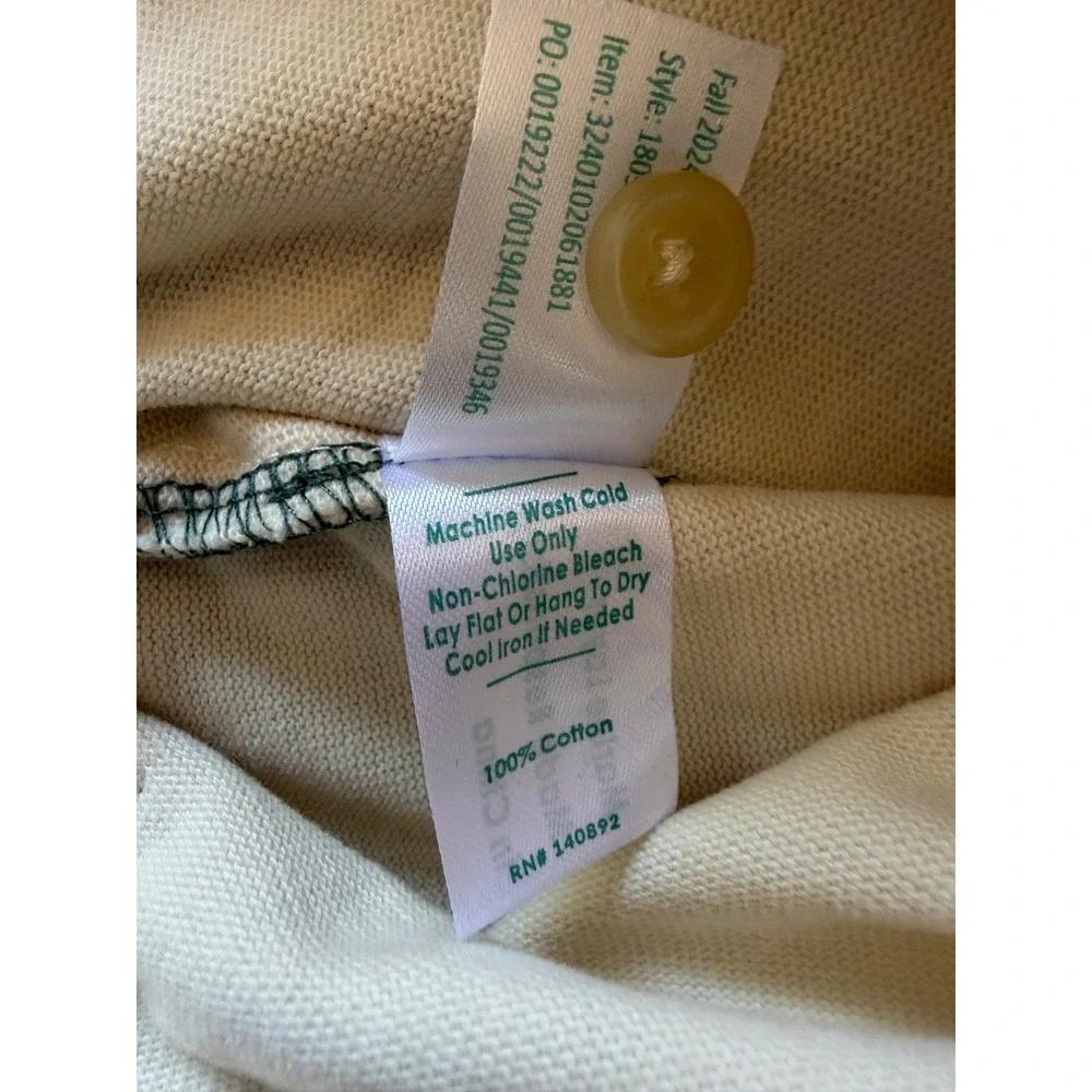 Marine Layer Men M/L Green Colorblock Rugby Shirt Corduroy Collar LongSleeve New